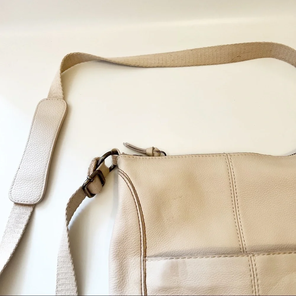 The Sak White Leather Crossbody Bag Adjustable Strap - Picture 4 of 11